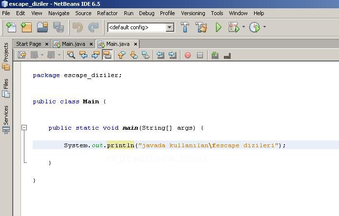 Java Da Kullanılan Escape Dizileri Escape Dizi &Ouml;rnekleri